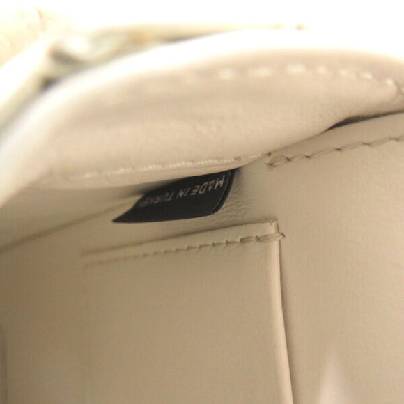 Miu Miu Chain Shoulder Bag White Leather - Picture 8 of 8